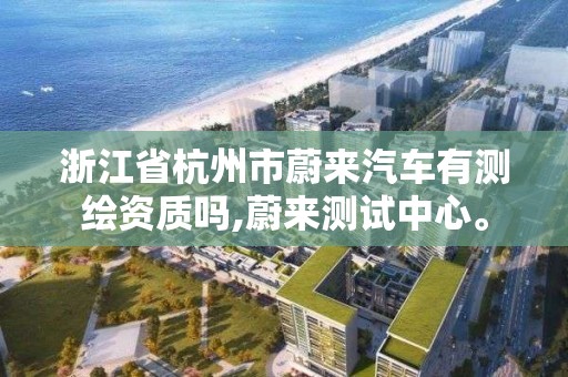 浙江省杭州市蔚来汽车有测绘资质吗,蔚来测试中心。