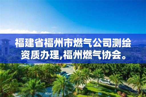 福建省福州市燃气公司测绘资质办理,福州燃气协会。