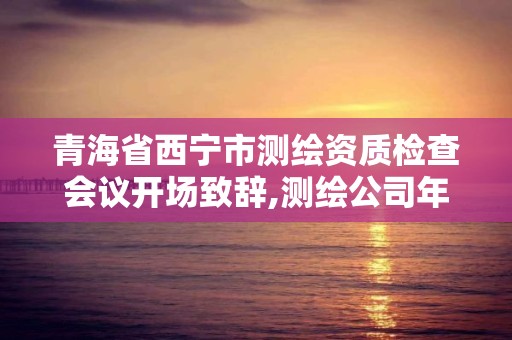 青海省西宁市测绘资质检查会议开场致辞,测绘公司年会发言。