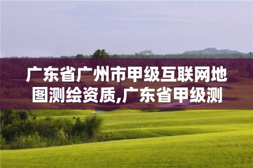 广东省广州市甲级互联网地图测绘资质,广东省甲级测绘资质单位有多少。