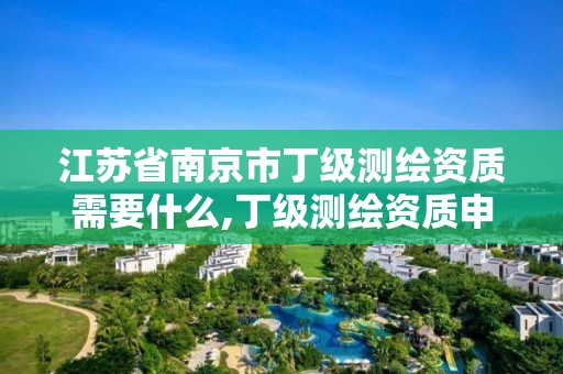 江苏省南京市丁级测绘资质需要什么,丁级测绘资质申请人员条件。