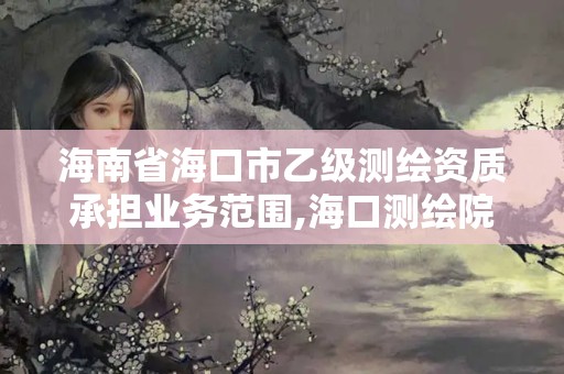 海南省海口市乙级测绘资质承担业务范围,海口测绘院。