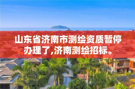 山东省济南市测绘资质暂停办理了,济南测绘招标。