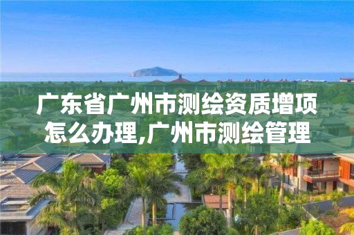 广东省广州市测绘资质增项怎么办理,广州市测绘管理办法。