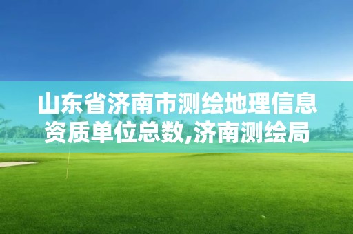 山东省济南市测绘地理信息资质单位总数,济南测绘局地图。