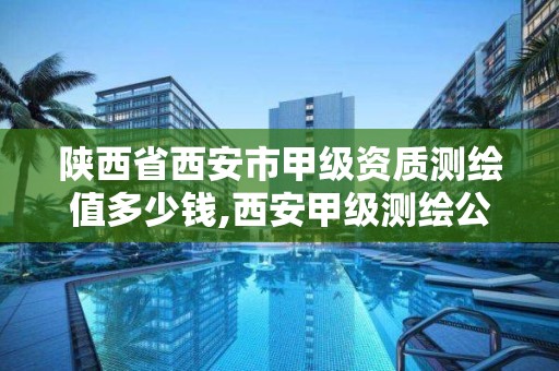 陕西省西安市甲级资质测绘值多少钱,西安甲级测绘公司。