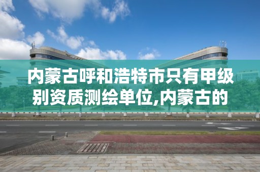 内蒙古呼和浩特市只有甲级别资质测绘单位,内蒙古的甲级测绘公司有哪些。