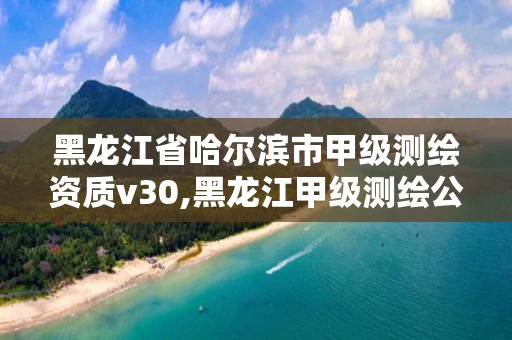 黑龙江省哈尔滨市甲级测绘资质v30,黑龙江甲级测绘公司。