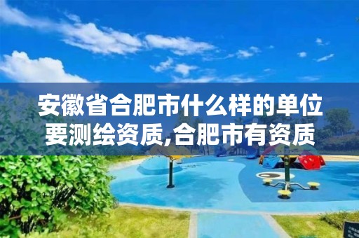 安徽省合肥市什么样的单位要测绘资质,合肥市有资质的测绘公司。