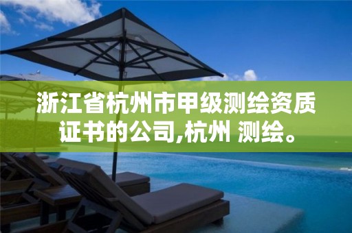 浙江省杭州市甲级测绘资质证书的公司,杭州 测绘。