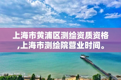 上海市黄浦区测绘资质资格,上海市测绘院营业时间。