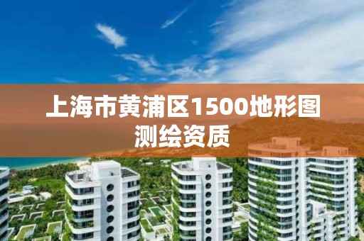 上海市黄浦区1500地形图测绘资质