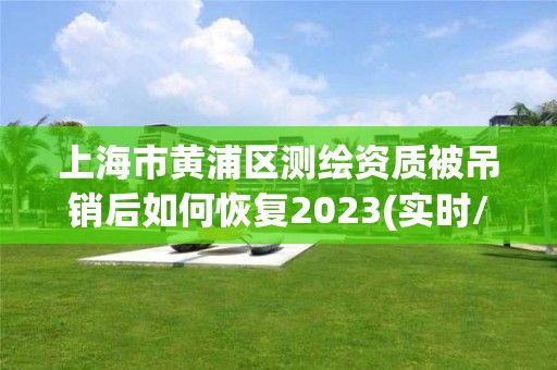 上海市黄浦区测绘资质被吊销后如何恢复2023(实时/更新中)