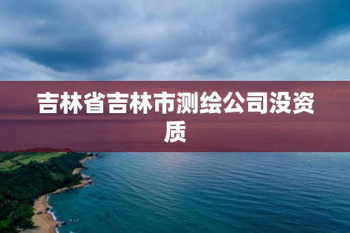 吉林省吉林市测绘公司没资质