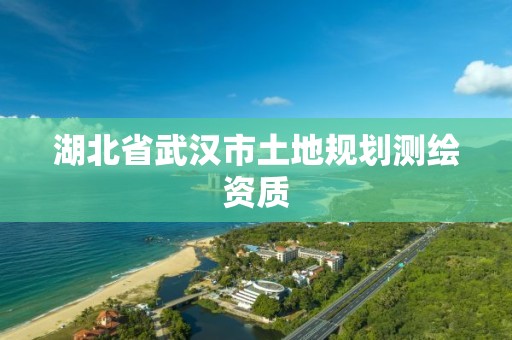 湖北省武汉市土地规划测绘资质